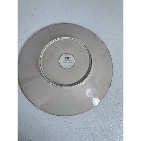 "PIER ONE" Set of 3 dinner plates STONE WEAR "SANCTUARY" SCRATCHES!! - Picture 3 of 8